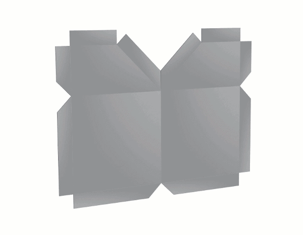 ShapeMaster ACM Cladding Corner Step Panel Folding Sample